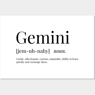 Gemini Definition Posters and Art